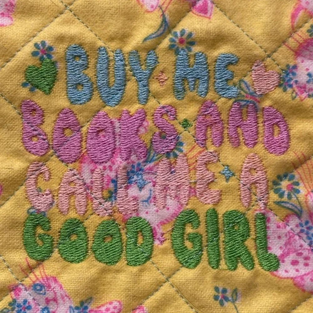 KINDLE Buy Me Books Call Me a Good Girl E-READER Case Cover Vintage Kitschy
